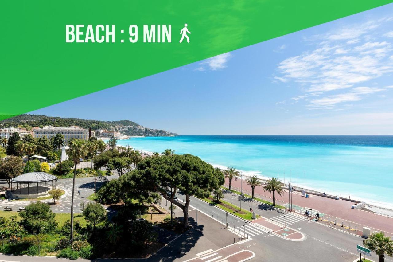 Panoramic Sea View - Air-Conditioning - Balcony - Tramway - 2 Bedrooms - Wifi - Fully Equipped Kitchen Nice Eksteriør billede