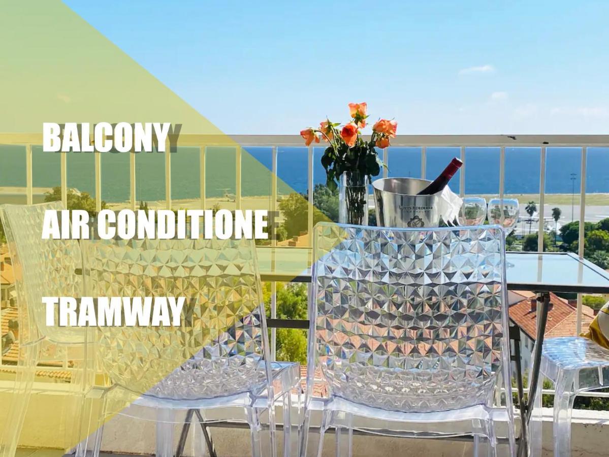 Panoramic Sea View - Air-Conditioning - Balcony - Tramway - 2 Bedrooms - Wifi - Fully Equipped Kitchen Nice Eksteriør billede